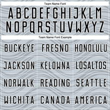 Загрузить изображение в средство просмотра галереи, Custom Silver Black-White Wavy Lines Sports Sublimation Soccer Uniform Jersey