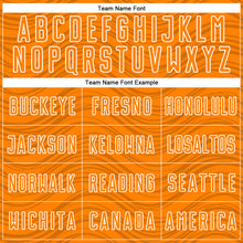 Загрузить изображение в средство просмотра галереи, Custom Bay Orange Black-White Wavy Lines Sports Sublimation Soccer Uniform Jersey