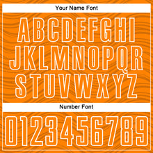 Загрузить изображение в средство просмотра галереи, Custom Bay Orange Black-White Wavy Lines Sports Sublimation Soccer Uniform Jersey