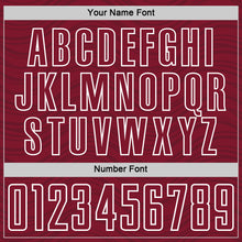 Загрузить изображение в средство просмотра галереи, Custom Crimson Navy-White Wavy Lines Sports Sublimation Soccer Uniform Jersey