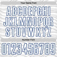 Загрузить изображение в средство просмотра галереи, Custom White Royal Wavy Lines Sports Sublimation Soccer Uniform Jersey