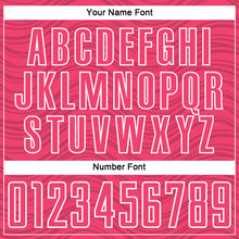 Загрузить изображение в средство просмотра галереи, Custom Neon Pink Kelly Green-White Wavy Lines Sports Sublimation Soccer Uniform Jersey