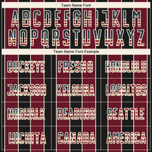 Load image into Gallery viewer, Custom Black Vintage USA Flag Crimson-Cream Pinstripe Line Sports Sublimation Soccer Uniform Jersey