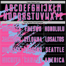 Laden Sie das Bild in den Galerie-Viewer, Custom Black Pink-Light Blue Abstract Fragment Art Splash Sports Sublimation Soccer Uniform Jersey