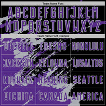 Загрузить изображение в средство просмотра галереи, Custom Black Purple-Gray Abstract Fragment Art Splash Sports Sublimation Soccer Uniform Jersey