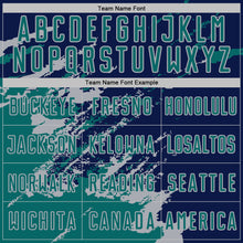 Загрузить изображение в средство просмотра галереи, Custom Navy Teal-Gray Abstract Fragment Art Splash Sports Sublimation Soccer Uniform Jersey