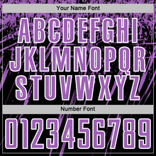 Charger l'image dans la galerie, Custom Black Medium Purple-White Splash Sports Sublimation Soccer Uniform Jersey