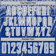 Charger l'image dans la galerie, Custom Royal Gray-White Splash Sports Sublimation Soccer Uniform Jersey