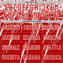 Load image into Gallery viewer, Custom Red White Splash Sports Sublimation Soccer Uniform Jersey