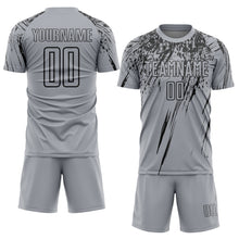 Charger l'image dans la galerie, Custom Gray Black Splash Sports Sublimation Soccer Uniform Jersey