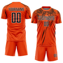 Загрузить изображение в средство просмотра галереи, Custom Orange Brown-White Splash Sports Sublimation Soccer Uniform Jersey