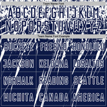 Загрузить изображение в средство просмотра галереи, Custom Navy White Splash Sports Sublimation Soccer Uniform Jersey