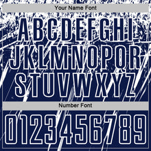 Загрузить изображение в средство просмотра галереи, Custom Navy White Splash Sports Sublimation Soccer Uniform Jersey
