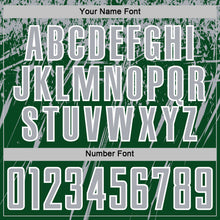 Load image into Gallery viewer, Custom Green Gray-White Splash Sports Sublimation Soccer Uniform Jersey