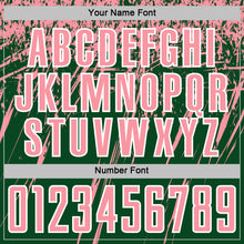 Charger l'image dans la galerie, Custom Green Medium Pink-White Splash Sports Sublimation Soccer Uniform Jersey