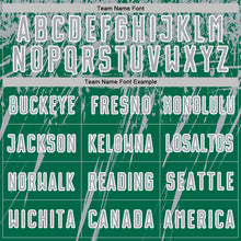 Load image into Gallery viewer, Custom Kelly Green Gray-White Splash Sports Sublimation Soccer Uniform Jersey