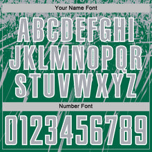 Load image into Gallery viewer, Custom Kelly Green Gray-White Splash Sports Sublimation Soccer Uniform Jersey