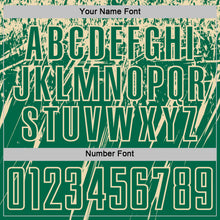 Load image into Gallery viewer, Custom Kelly Green Cream Splash Sports Sublimation Soccer Uniform Jersey