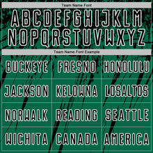 Load image into Gallery viewer, Custom Kelly Green Black-White Splash Sports Sublimation Soccer Uniform Jersey