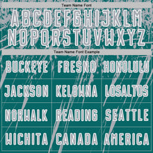 Загрузить изображение в средство просмотра галереи, Custom Teal Gray-White Splash Sports Sublimation Soccer Uniform Jersey