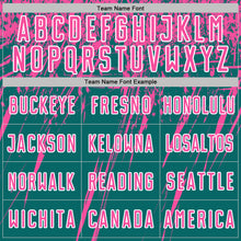 Загрузить изображение в средство просмотра галереи, Custom Teal Pink-White Splash Sports Sublimation Soccer Uniform Jersey