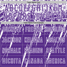 Charger l'image dans la galerie, Custom Purple White Splash Sports Sublimation Soccer Uniform Jersey