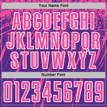 Загрузить изображение в средство просмотра галереи, Custom Purple Pink-White Splash Sports Sublimation Soccer Uniform Jersey