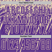 Load image into Gallery viewer, Custom Purple Cream Splash Sports Sublimation Soccer Uniform Jersey