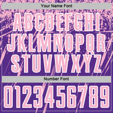Charger l'image dans la galerie, Custom Purple Light Pink-White Splash Sports Sublimation Soccer Uniform Jersey
