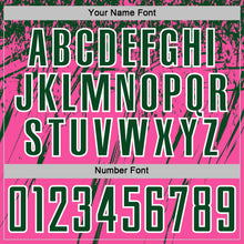 Charger l'image dans la galerie, Custom Pink Green-White Splash Sports Sublimation Soccer Uniform Jersey