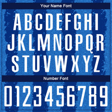 Загрузить изображение в средство просмотра галереи, Custom Royal White-Powder Blue Stripes Sports Sublimation Soccer Uniform Jersey