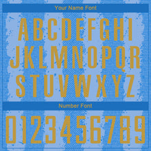 Загрузить изображение в средство просмотра галереи, Custom Light Blue Old Gold-Powder Blue Argentina Stripes Sports Sublimation Soccer Uniform Jersey