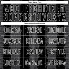 Загрузить изображение в средство просмотра галереи, Custom Black Steel Gray-White Stripes Sports Sublimation Soccer Uniform Jersey