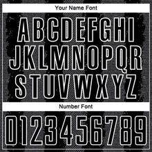 Загрузить изображение в средство просмотра галереи, Custom Black Steel Gray-White Stripes Sports Sublimation Soccer Uniform Jersey