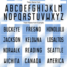 Загрузить изображение в средство просмотра галереи, Custom Light Blue Black-White Argentina Stripes Sports Sublimation Soccer Uniform Jersey