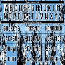 Laden Sie das Bild in den Galerie-Viewer, Custom Light Blue Black-White Argentina Splatter Pattern Sports Sublimation Soccer Uniform Jersey