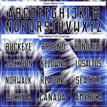 Загрузить изображение в средство просмотра галереи, Custom Black Royal-White Lines Sports Sublimation Soccer Uniform Jersey