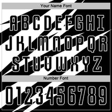 Загрузить изображение в средство просмотра галереи, Custom White Black Abstract Line Sports Sublimation Soccer Uniform Jersey