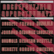 Laden Sie das Bild in den Galerie-Viewer, Custom Crimson Black-Cream Abstract Line Sports Sublimation Soccer Uniform Jersey