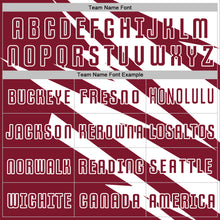 Laden Sie das Bild in den Galerie-Viewer, Custom White Crimson Abstract Line Sports Sublimation Soccer Uniform Jersey