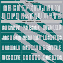 Load image into Gallery viewer, Custom Gray Teal-White Abstract Line Sports Sublimation Soccer Uniform Jersey