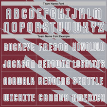 Load image into Gallery viewer, Custom Gray Burgundy-White Abstract Line Sports Sublimation Soccer Uniform Jersey