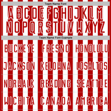 Загрузить изображение в средство просмотра галереи, Custom Red White Stripe Sports Sublimation Soccer Uniform Jersey