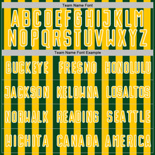 Charger l'image dans la galerie, Custom Green Yellow-White Stripe Sports Sublimation Soccer Uniform Jersey