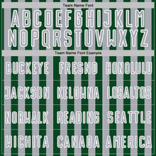 Laden Sie das Bild in den Galerie-Viewer, Custom Green Gray-White Stripe Sports Sublimation Soccer Uniform Jersey