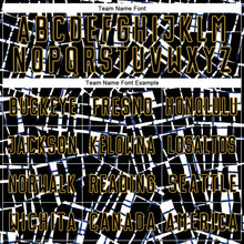 Load image into Gallery viewer, Custom Black White-Old Gold Abstract Line Sports Sublimation Soccer Uniform Jersey