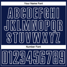 Загрузить изображение в средство просмотра галереи, Custom Navy White Abstract Line Sports Sublimation Soccer Uniform Jersey