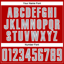 Charger l'image dans la galerie, Custom Red Gray White-Blue Abstract Line Sports Sublimation Soccer Uniform Jersey