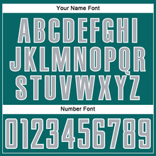 Загрузить изображение в средство просмотра галереи, Custom Teal Gray-White Abstract Line Sports Sublimation Soccer Uniform Jersey