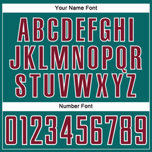 Загрузить изображение в средство просмотра галереи, Custom Teal Crimson-White Abstract Line Sports Sublimation Soccer Uniform Jersey